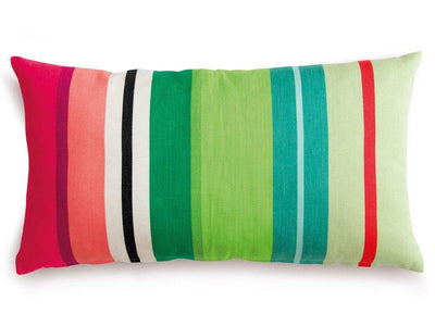 Kolorowa poduszka dekoracyjna 'Stripes Pistachio', 30 x 60 cm, REMEMBER