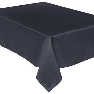 Obrus  na stół plamoodporny prostokątny w kolorze czarnym, praktyczna dekoracja stołu
