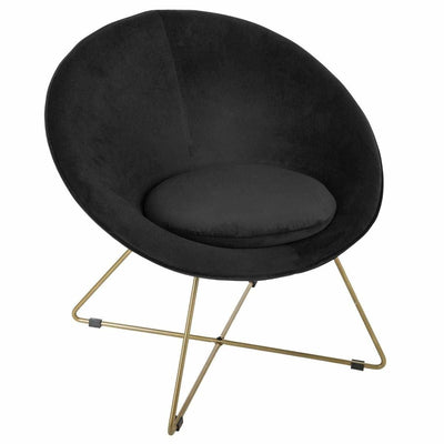 Fotel wypoczynkowy do salonu EVAN, kolor czarny