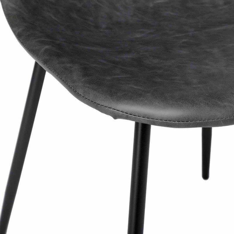 Krzesło do jadalni VLADI, kolor antracytowy