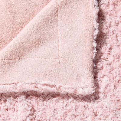Narzuta na łóżko BOUCLEE, 180 x 230 cm, kolor różowy