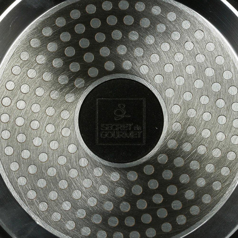 Rondel aluminiowy z rączką, Ø 20 cm, kolor czarny