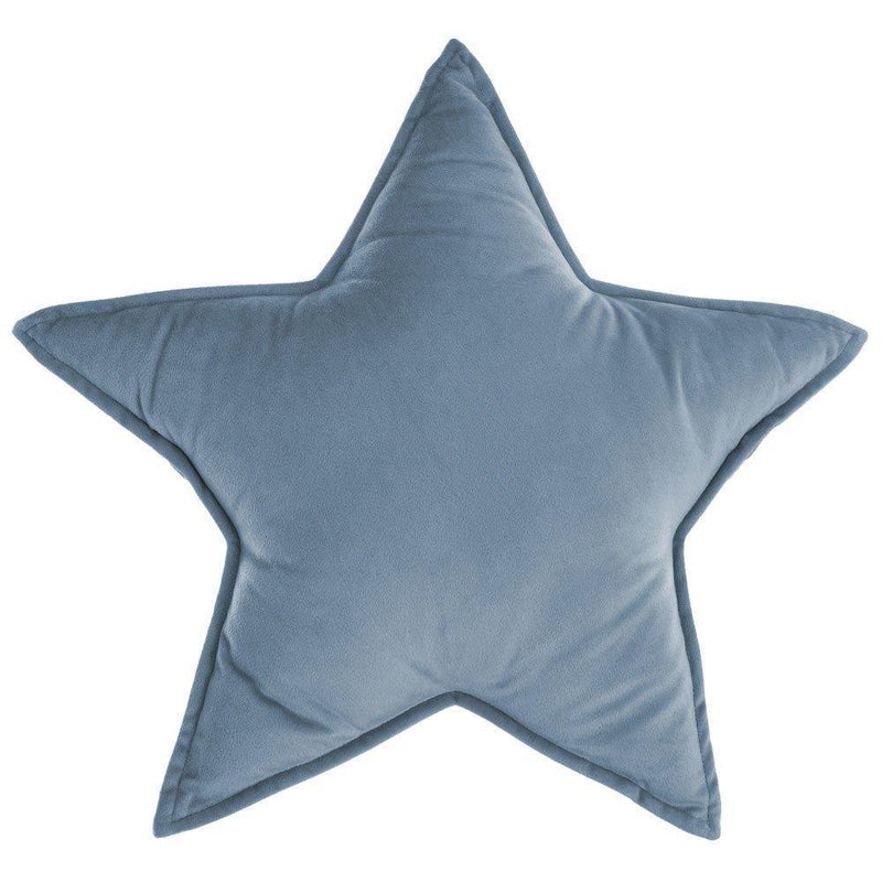 Poduszka dekoracyjna z motywem gwiazdki, 49 x 49 cm, kolor niebieski