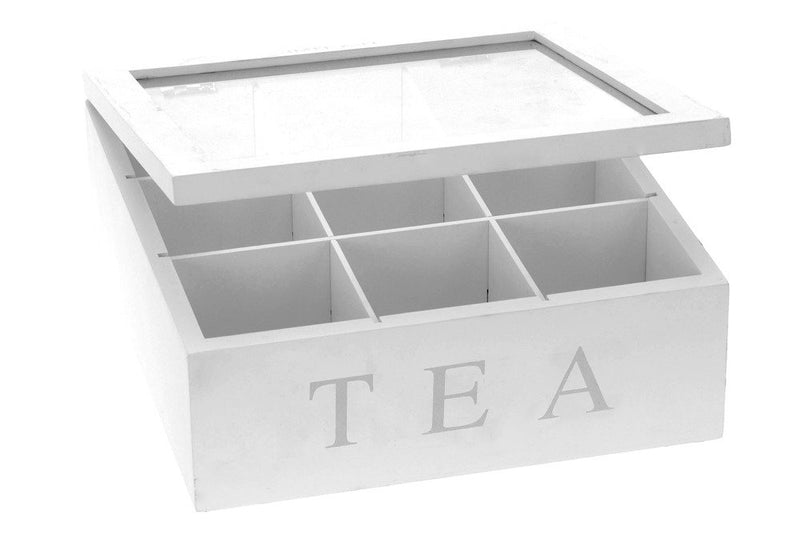 Drewniana herbaciarka TEA, 9 przegródek