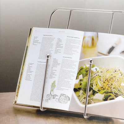 Chromowany stojak, nie tylko na książkę kucharską