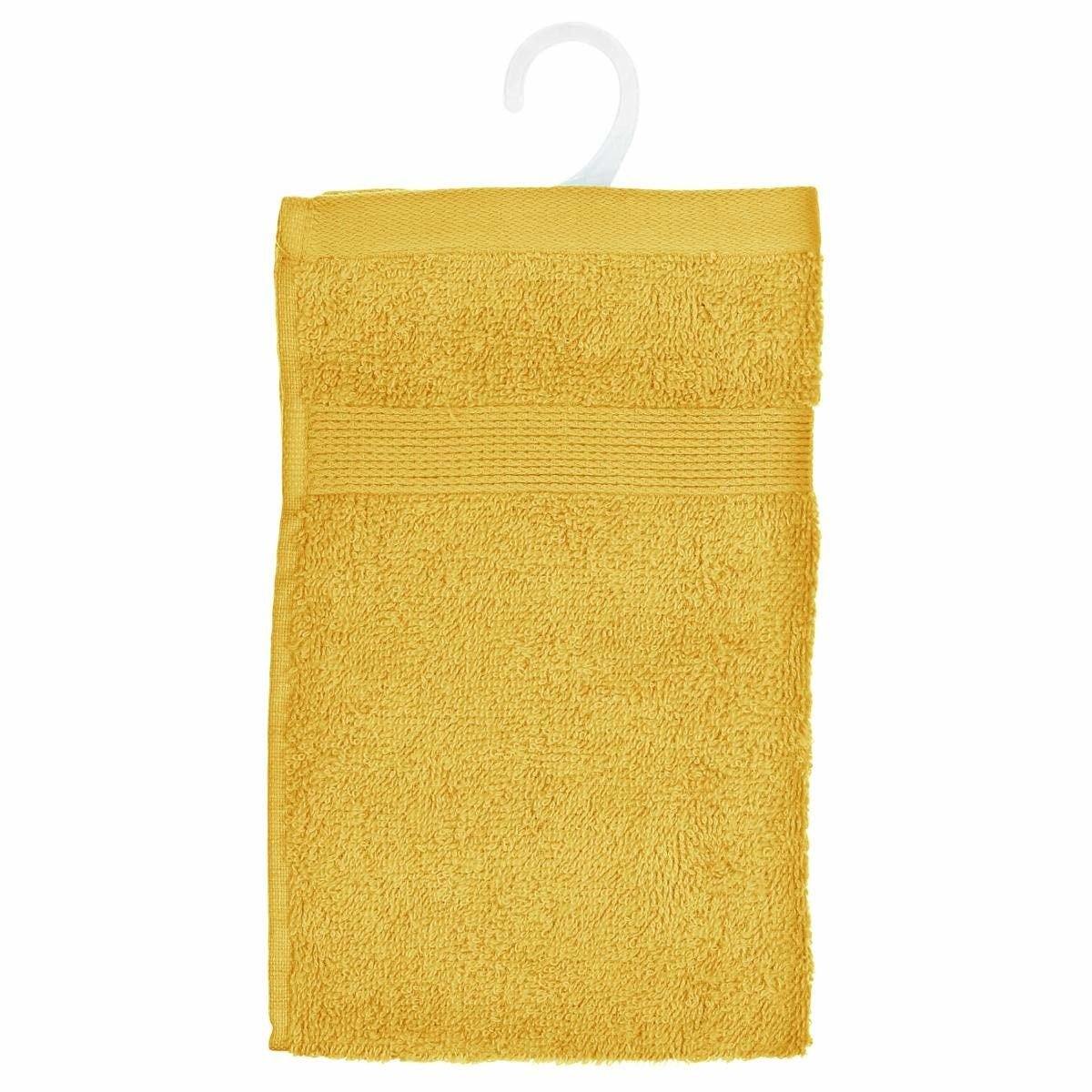 Ręcznik bawełniany, 30 x 50 cm, kolor żółty