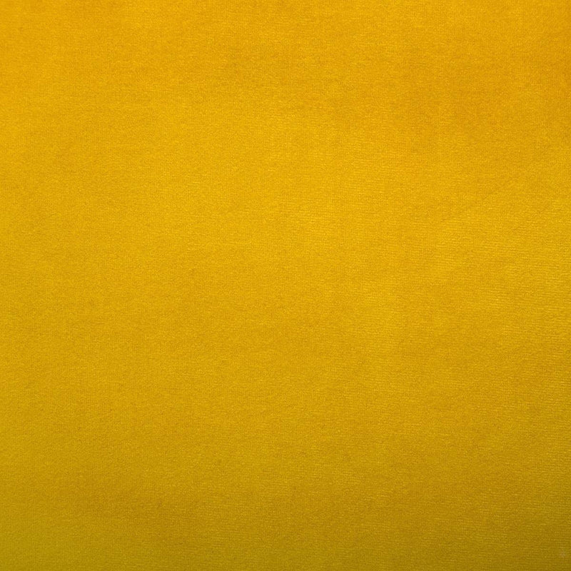 Taboret tapicerowany VELVET, kolor musztardowy, Ø 32 cm