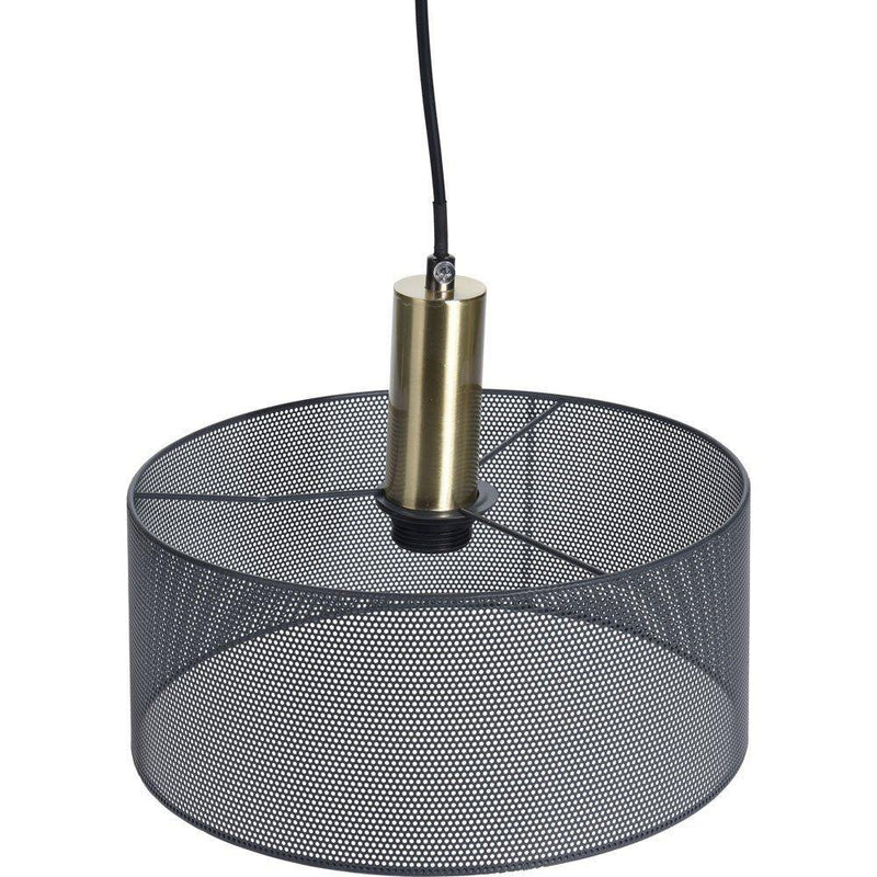 Lampa sufitowa metalowa, Ø 30 cm, ciemnoszara
