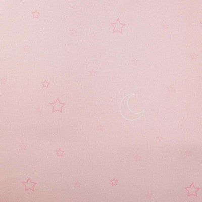 Zasłona okienna dla dzieci z motywem gwiazdek, 260 x 140 cm, kolor różowy 