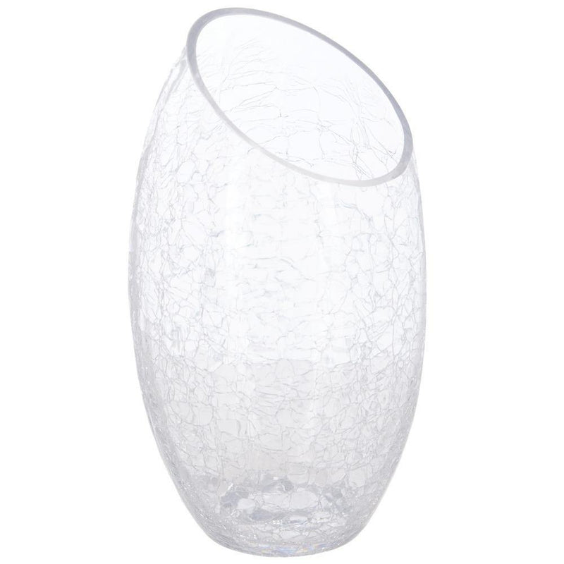 Wazon szklany, efekt mrożonego szkła, 23 cm, Atmosphera