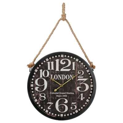 Zegar ścienny, wiszący na sznurze, LONDON, Ø52 cm