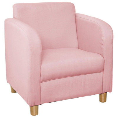 Fotel dziecięcy z oparciem CHIC ROSE, kolor różowy