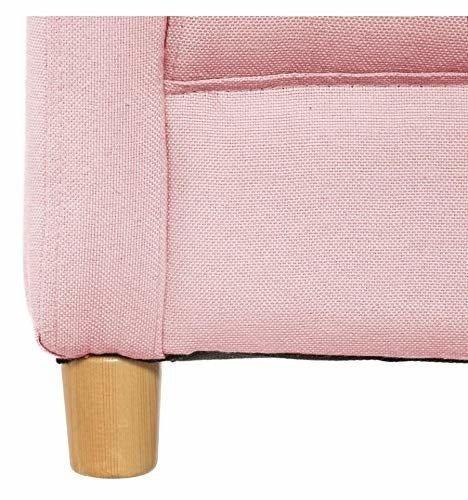 Fotel dziecięcy z oparciem CHIC ROSE, kolor różowy