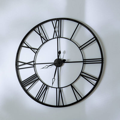 Zegar metalowy, industrialny, VINTAGE, duży, ścienny, Ø 96 cm