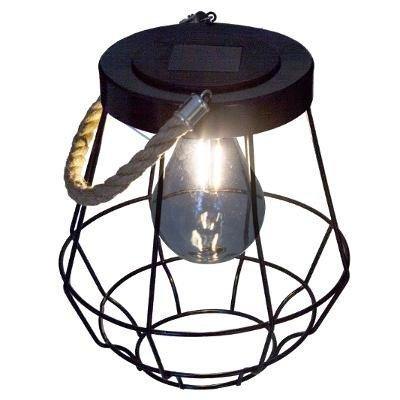 Lampion ogrodowy, lampa solarna LED, wisząca dekoracja do ogrodu - EMAKO