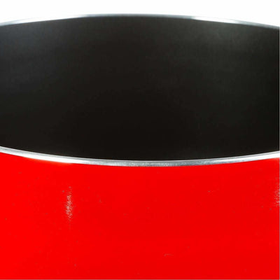 Rondel kuchenny z rączką, aluminum, garnek, Ø 16 cm, kolor czerwony