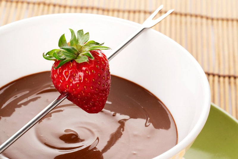 Zestaw do fondue - ceramiczny zestaw do czekoladowego lub serowego fondue dla 4 osób