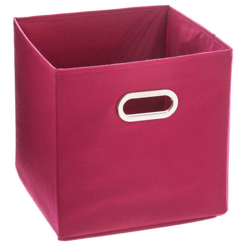 Pojemnik tekstylny do przechowywania, pudełko na ubrania, 31 x 31 cm, kolor czerwony