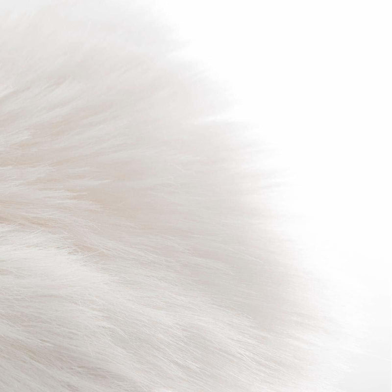 Dywanik futrzany, eko futro, 60 x 90 cm, kolor biały