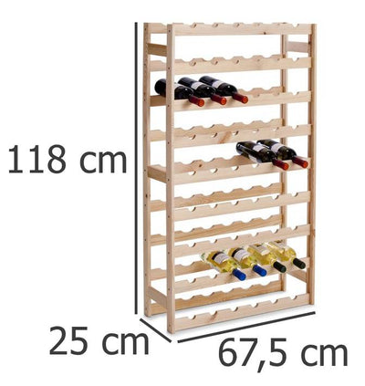 Drewniany stojak na wino - aż 54 butelki, ZELLER