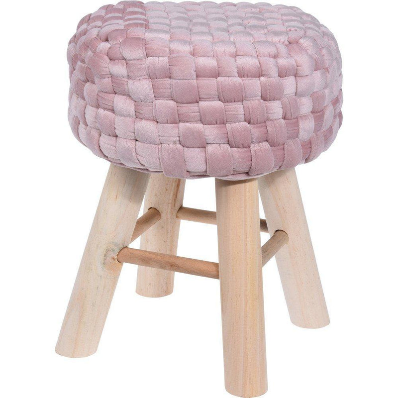 Taboret VELVET, stołek dekoracyjny, krzesło z materiałowym obiciem