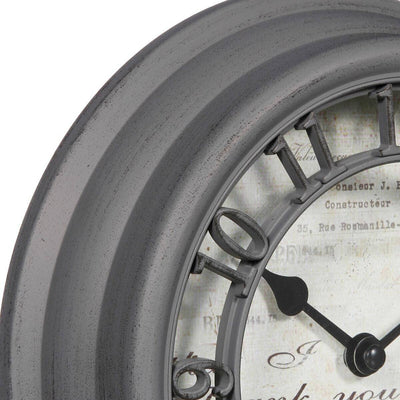 Zegar do salonu vintage, Ø 22 cm, wskazówkowy