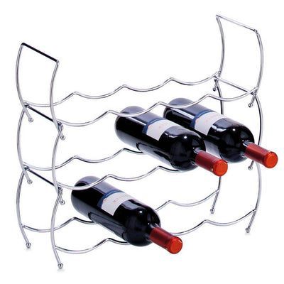 Metalowy stojak na wino - 3 sztuki w komplecie, ZELLER