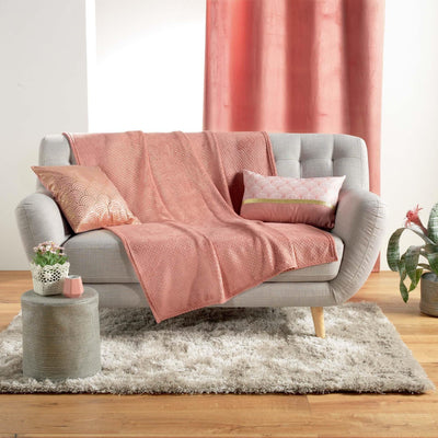 Narzuta na łóżko MAZARINE, 125 x 150 cm, różowa