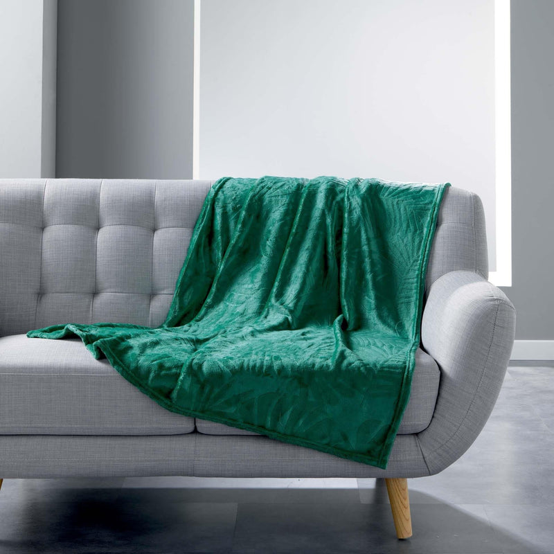 Narzuta na kanapę FLANNEL, 125 x 150 cm, zielona