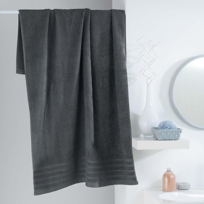 Ręcznik kąpielowy 90 x 150 cm VITAMINE, kolor ciemnoszary