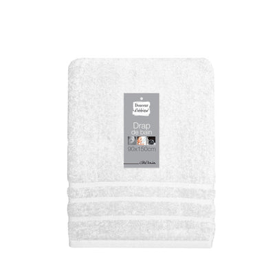 Ręcznik kąpielowy 90 x 150 cm VITAMINE, kolor biały