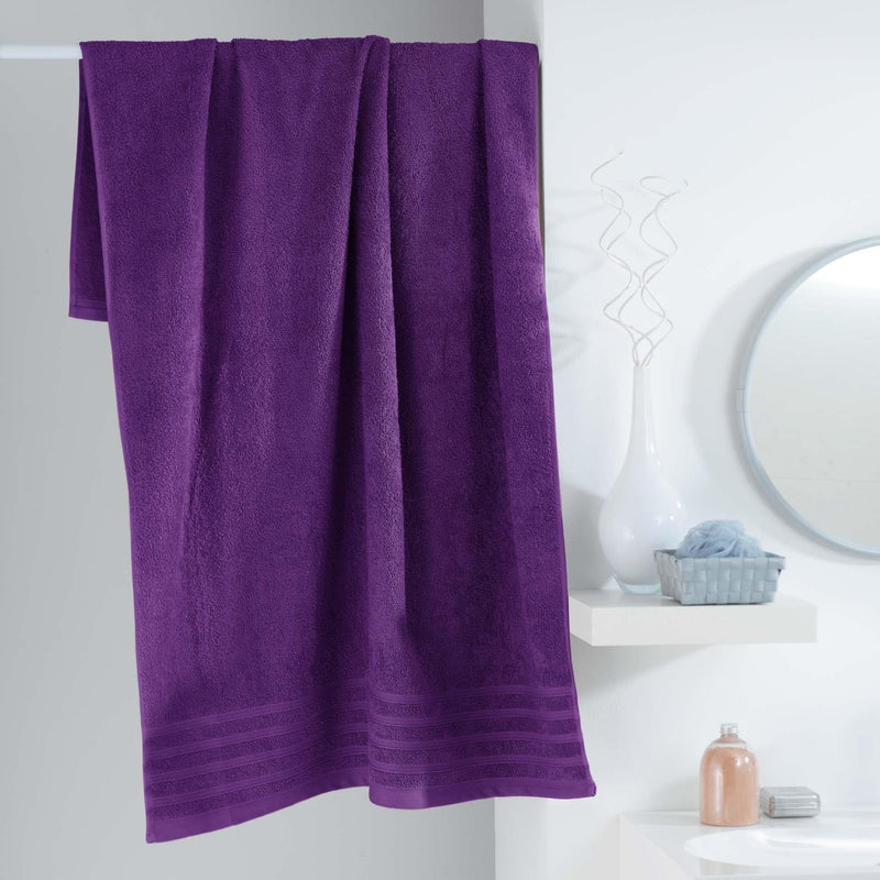 Ręcznik kąpielowy 90 x 150 cm VITAMINE, kolor fioletowy