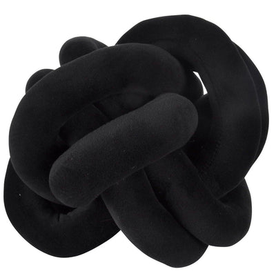Poduszka knot dla dzieci, kolor czarny Ø20 cm