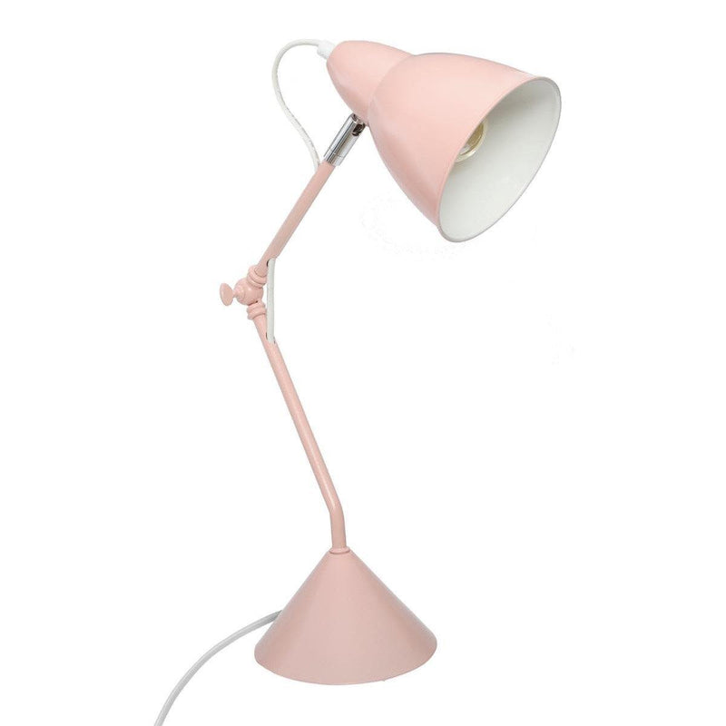 Lampa na biurko AUDE, metalowa, 62 cm, kolor różowy