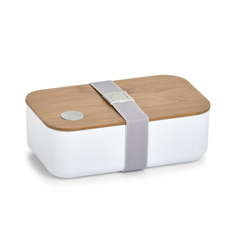 Lunchbox z przegródką, 19 x 12 x 7 cm, kolor biały, ZELLER