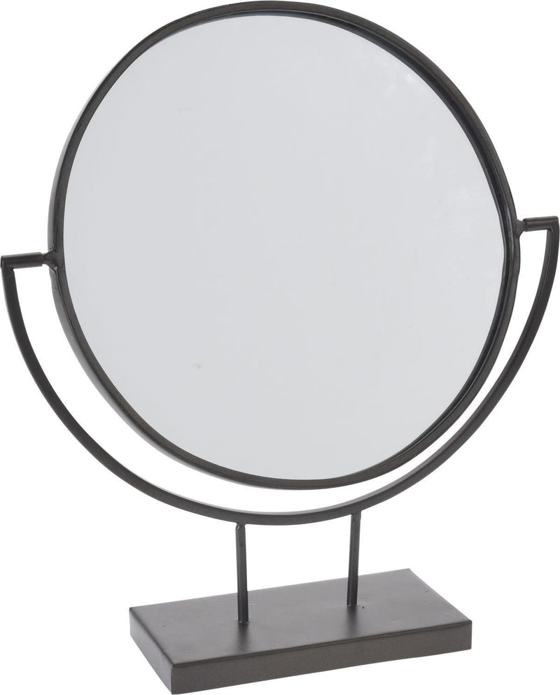 Jednostronne lusterko kosmetyczne, Ø 24 cm, stojące