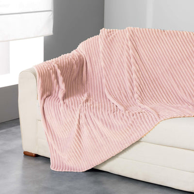 Narzuta na łóżko ZELINE, 125 x 150 cm, kolor różowy
