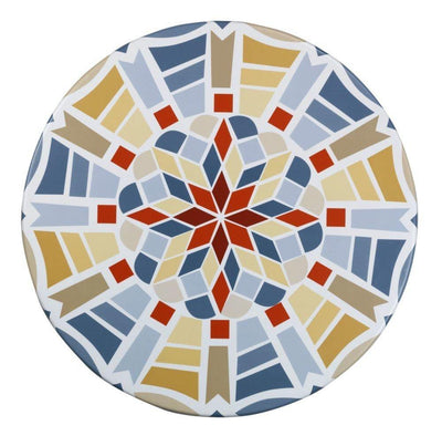 Obrus na stolik ogrodowy, motyw mozaiki, Ø 70 - 90 cm, WENKO