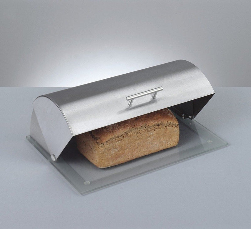 Metalowy chlebak na szklanej podstawie, ZELLER