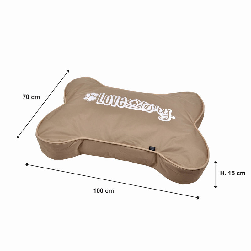 Poduszka dla psa w kształcie kości FAT DOG, 100 x 70 x 15 cm