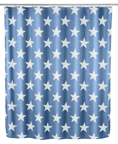 Zasłona prysznicowa 180 x 200 cm STELLA, ciemnoniebieska, Wenko