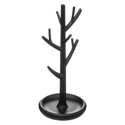 Stojak na biżuterię drzewko MASAI, 29 cm, czarny