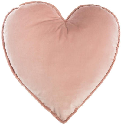 Poduszka dekoracyjna w kształcie serca, różowa