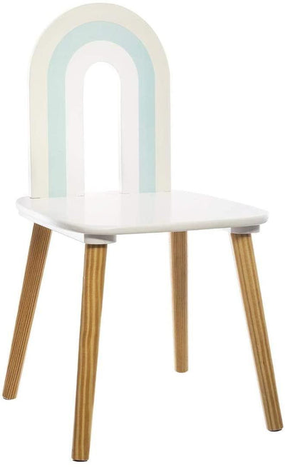 Krzesło dziecięce TĘCZA, biało-niebieskie