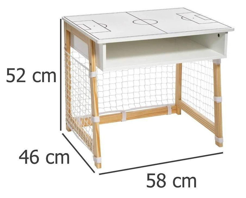 Biurko dla dzieci w kształcie bramki piłkarskiej, 58 x 46 x 52 cm - EMAKO