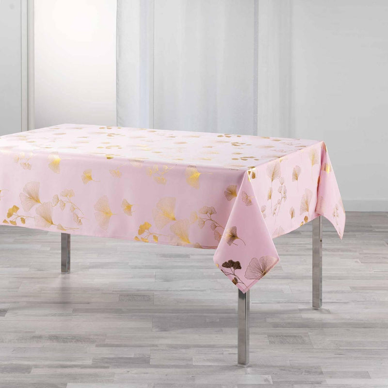 Obrus na stół prostokątny BLOOMY, 150 x 300 cm, różowy