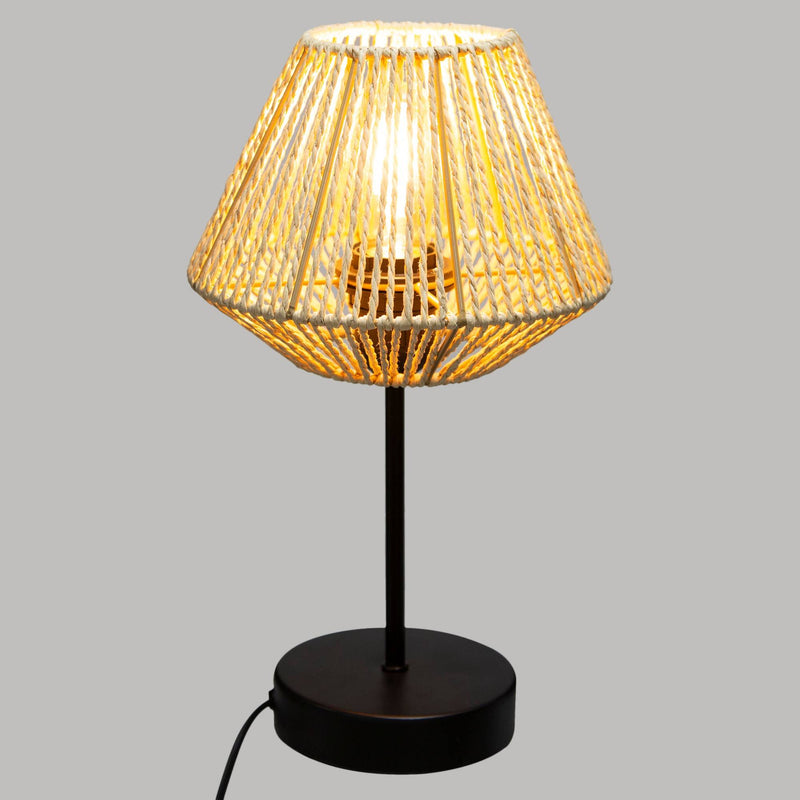 Lampa stołowa JILY, wys. 34 cm, z papierowym kloszem