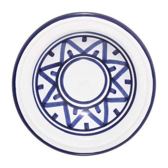 Spodek porcelanowy SOHAN, Ø 14,5 cm, biało-niebieski