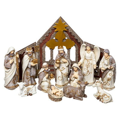 Szopka Boże Narodzenie, 11 figurek, 25 cm