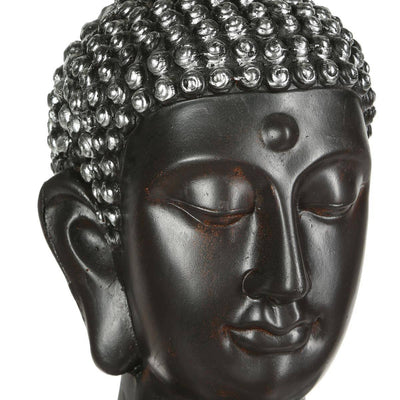 Figurka dekoracyjna, Budda w srebrnej szacie, tworzywo sztuczne, 62 cm
